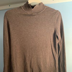 Tahari Mockneck Sweater Brown SO SOFT!!!!